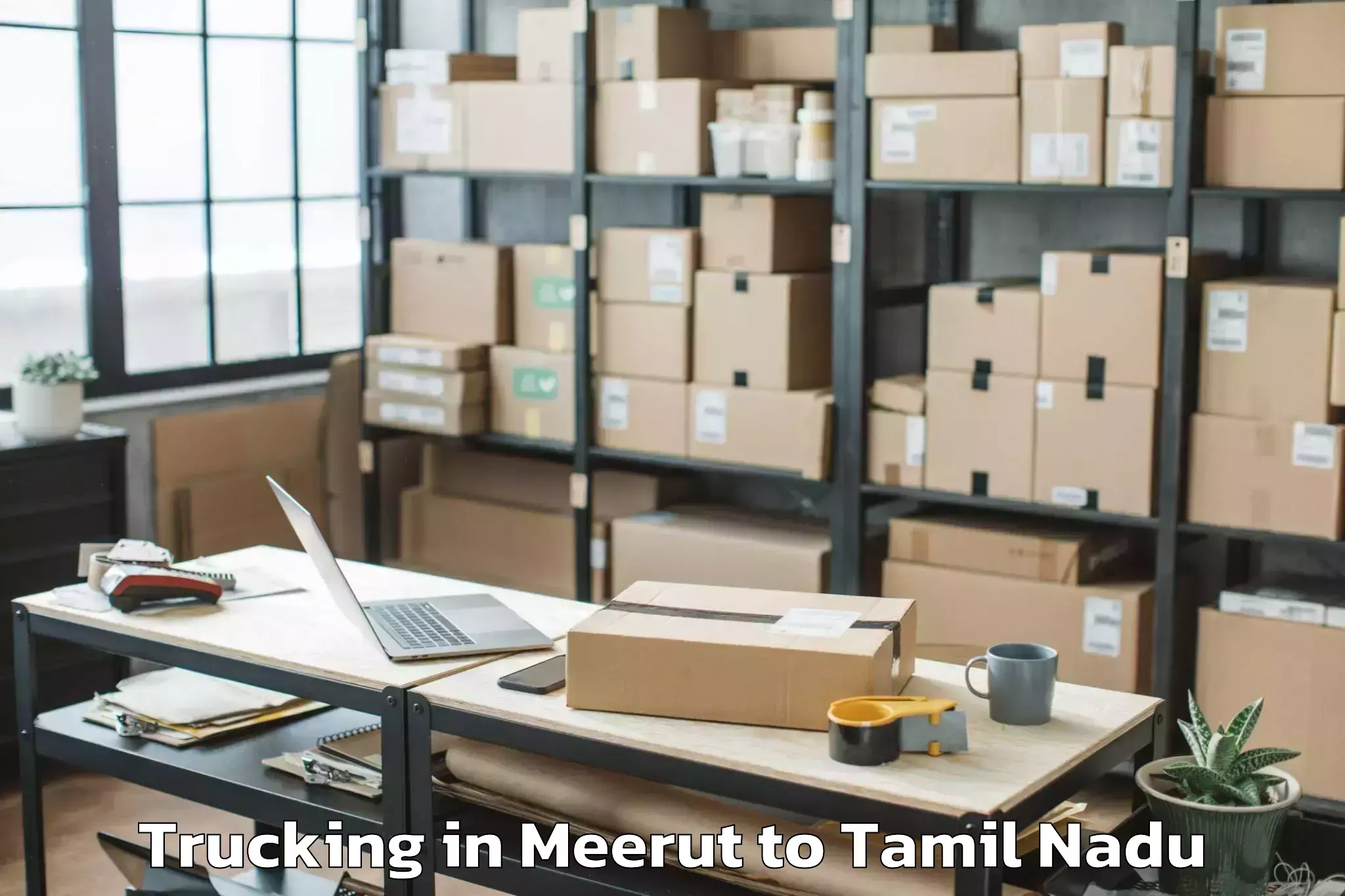 Affordable Meerut to Uttamapalaiyam Trucking